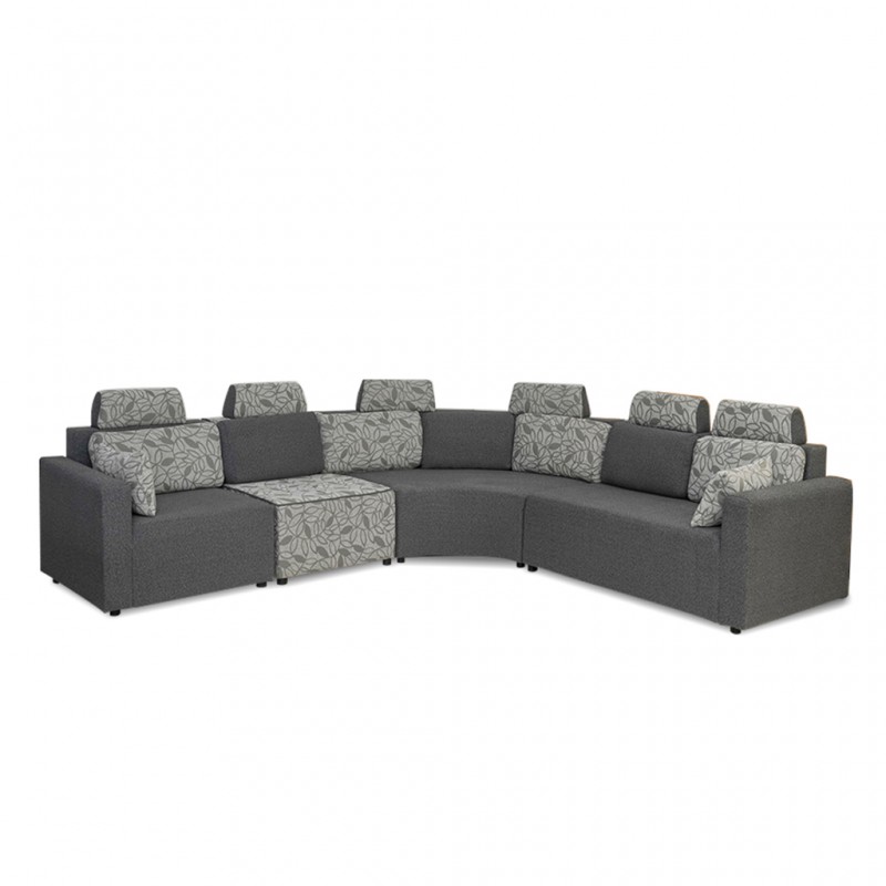 Picasso Sofa Corner in D.Grey Col Fabric Picasso Sofa Corner in D.Grey Col Fabric