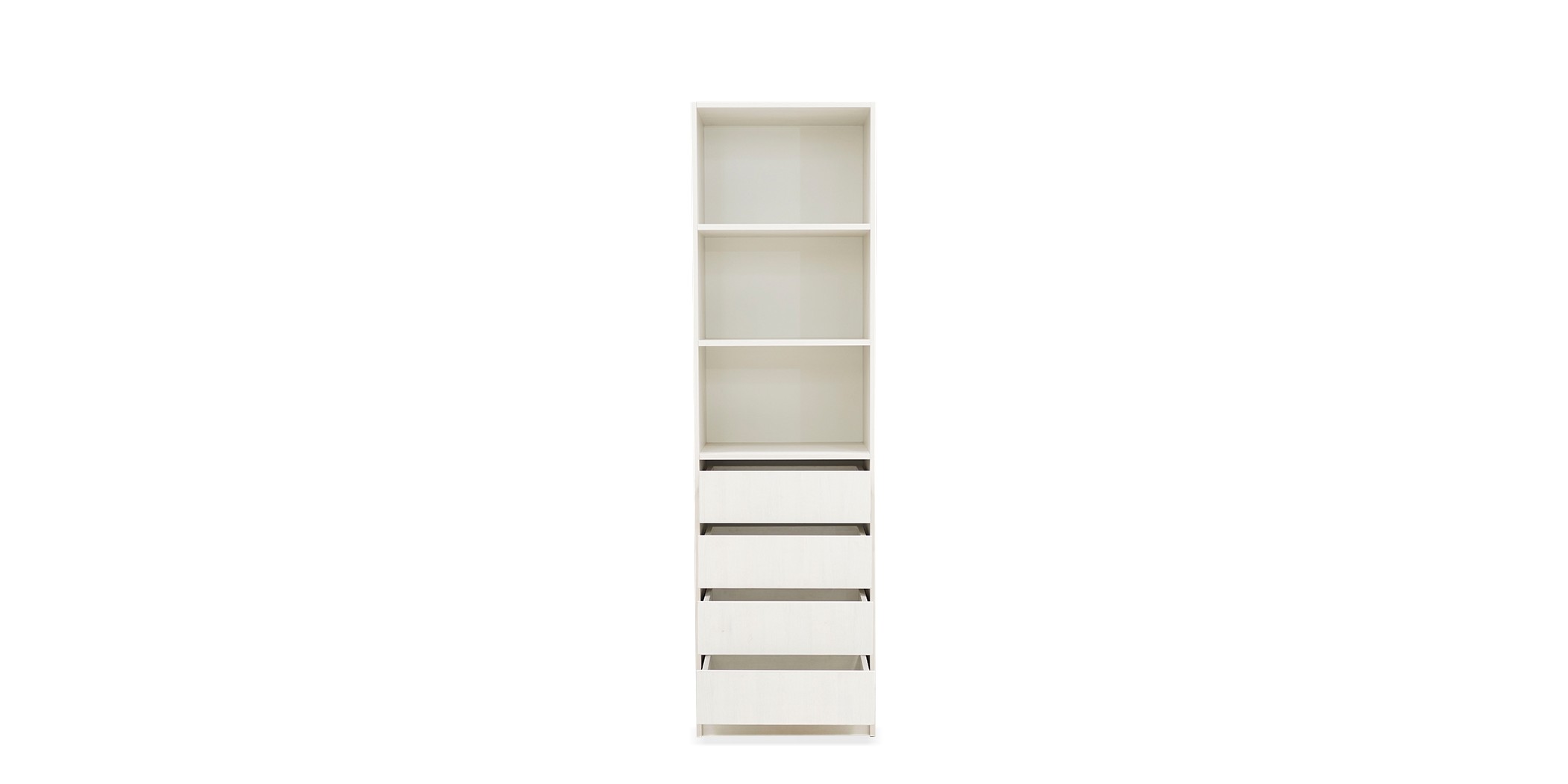 Buit In Closet With Shelves & 4 Drawers 600
