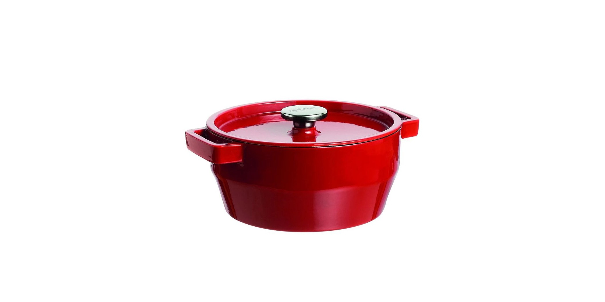 Pyrex Slow Cook 4L Red Castiron Round Casserole "O"
