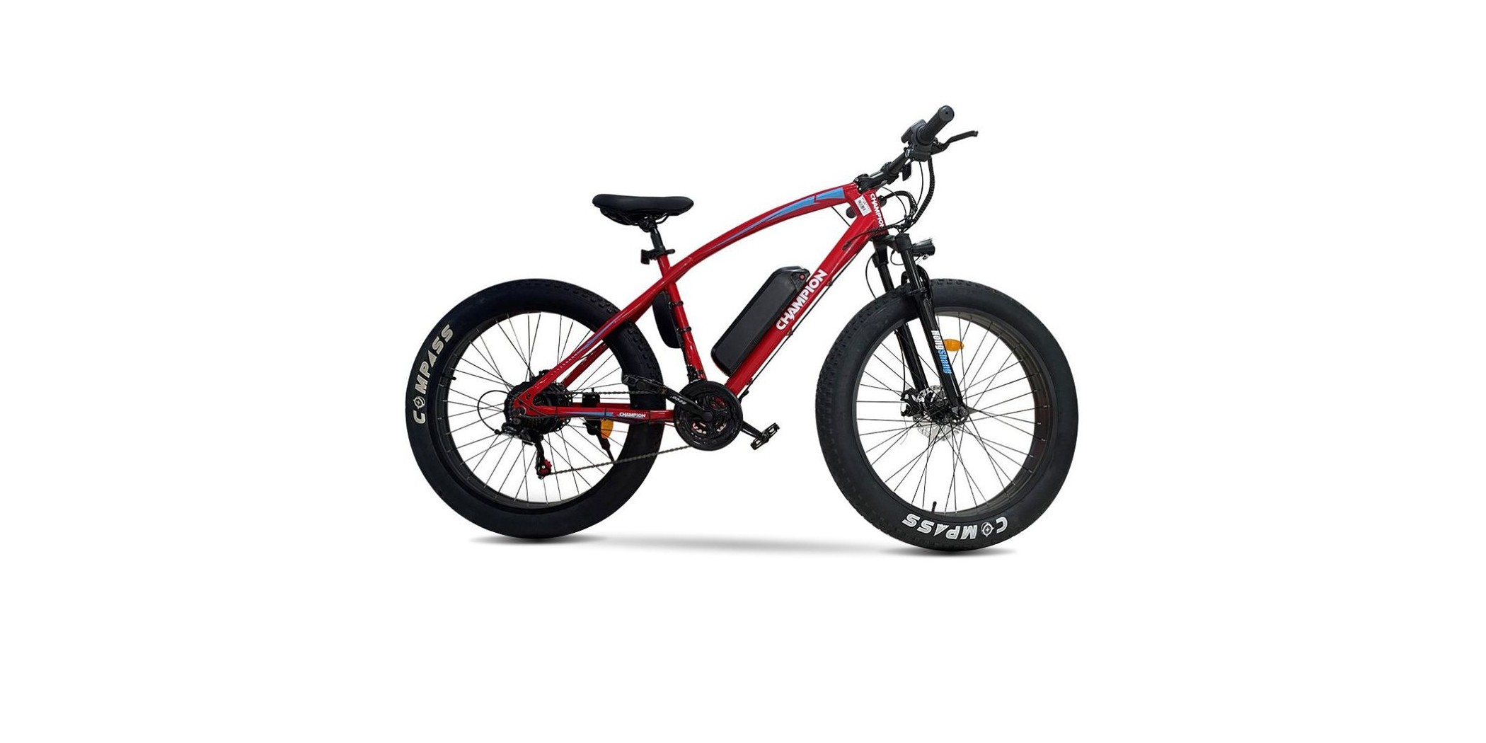 Champion YM-EB5 250 Watts (0.25 kw) Red 26" Fat Tyre Electric Bike