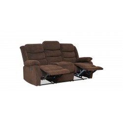 Carole Recliner Sofa 3+2 Chocolate Col Fabric Carole Recliner Sofa 3+2 Chocolate Col Fabric