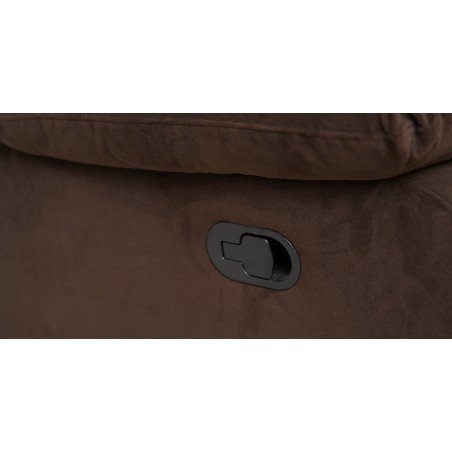 Carole Recliner Sofa 3+2 Chocolate Col Fabric