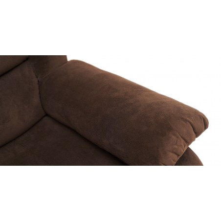 Carole Recliner Sofa 3+2 Chocolate Col Fabric