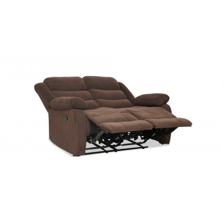 Carole Recliner Sofa 3+2 Chocolate Col Fabric