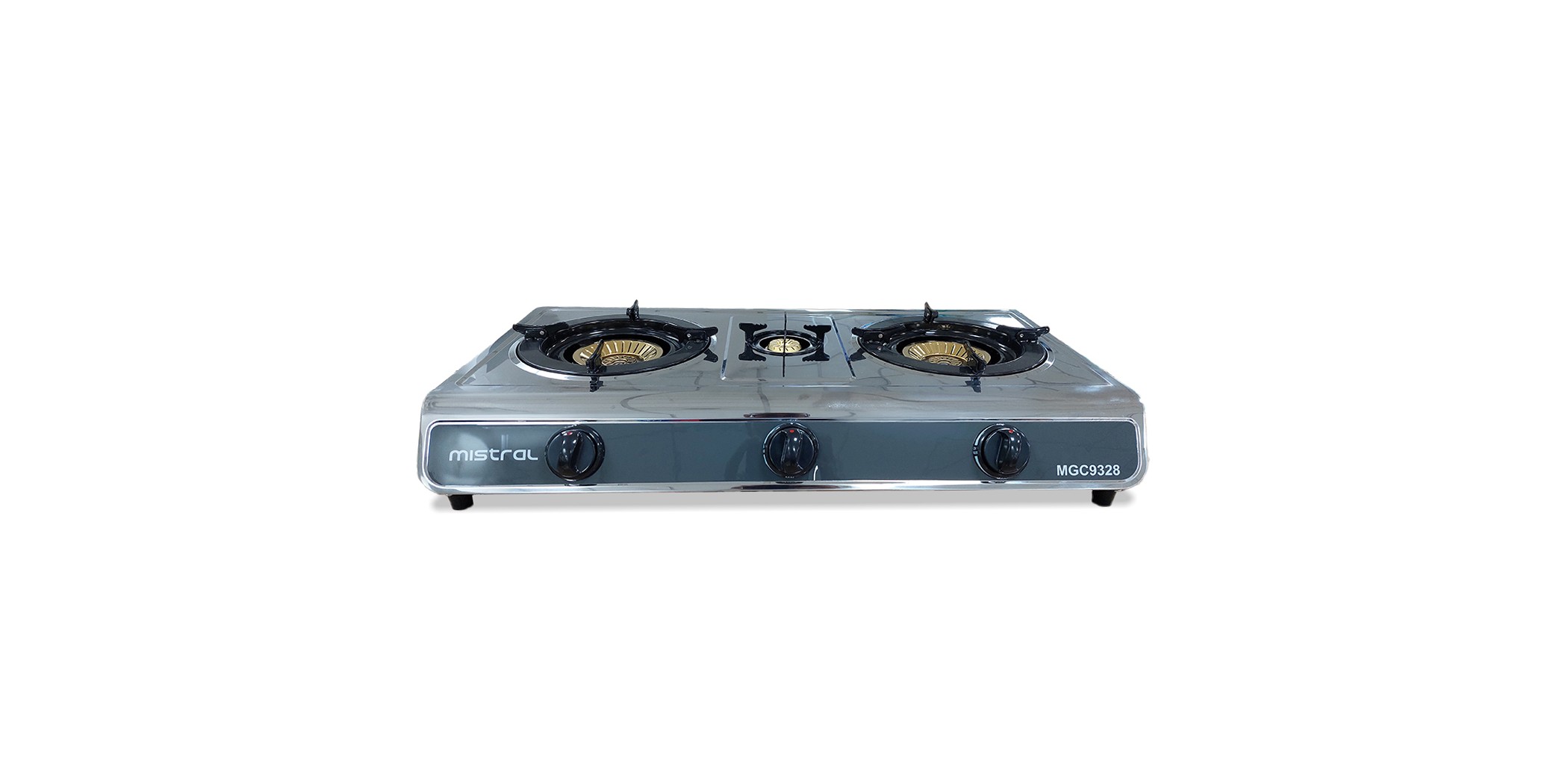 Mistral MGC9328 Stainless Steel 3 Burner Gas Cooker