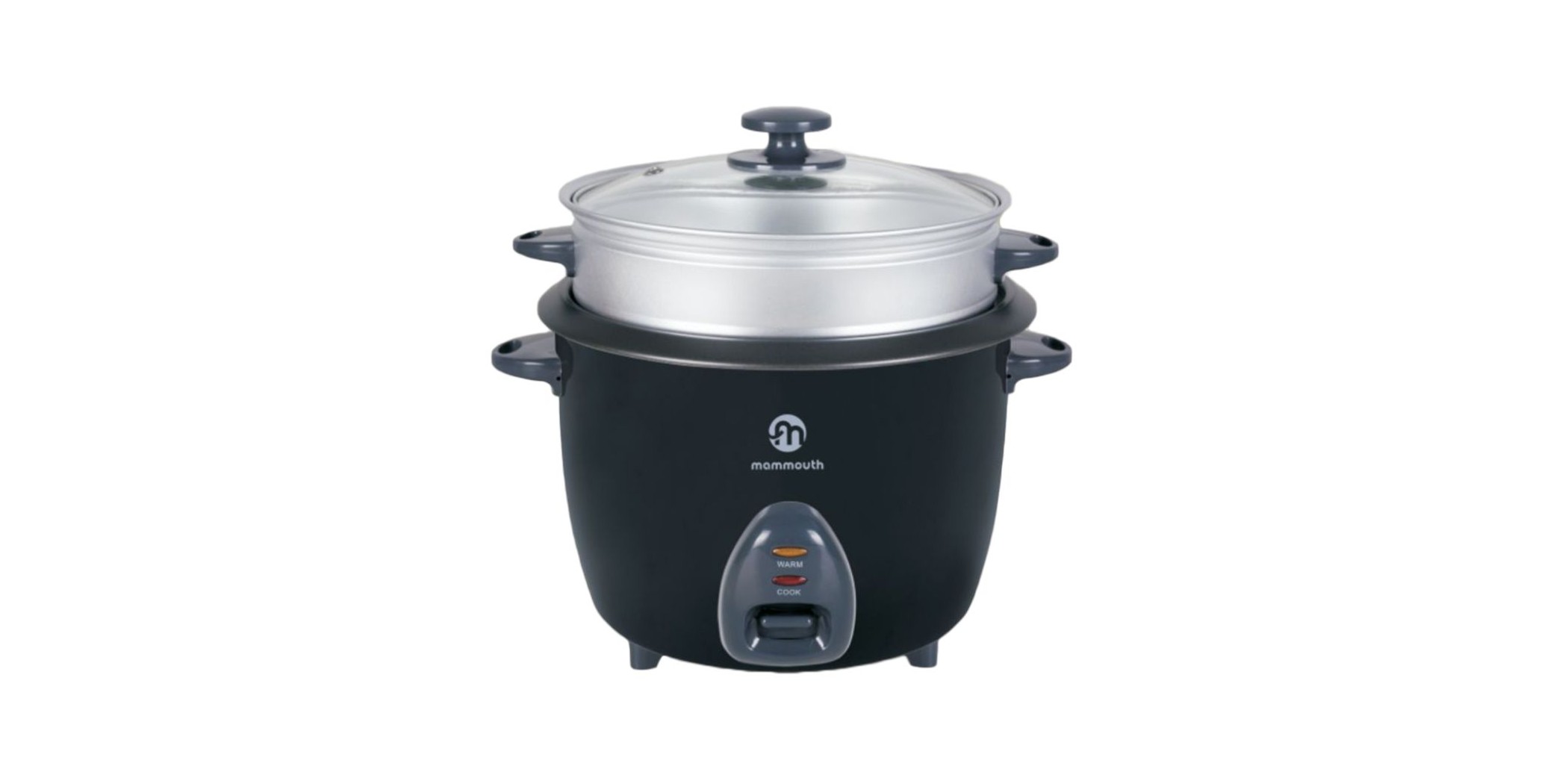 Mammouth MRC280BS 2.8L Black Rice Cooker W/Steamer