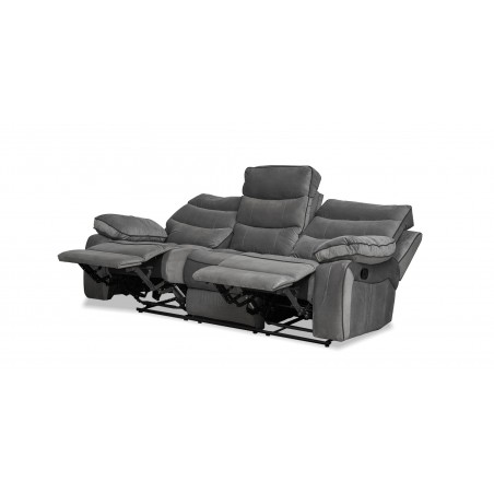 Burlington Sofa 3+2 Recliner Oakley Graphite Col Fab