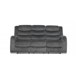 Santarelli Recliner Sofa 3+2 in Grey Col Fab Santarelli Recliner Sofa 3+2 in Grey Col Fab