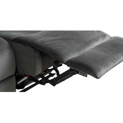 Santarelli Recliner Sofa 3+2 in Grey Col Fab Santarelli Recliner Sofa 3+2 in Grey Col Fab