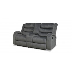 Santarelli Recliner Sofa 3+2 in Grey Col Fab Santarelli Recliner Sofa 3+2 in Grey Col Fab
