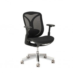 Stellar Chloe Medium Back Office Chair Black