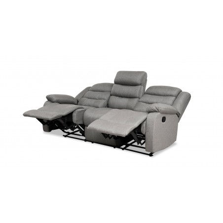 Tavana Recliner Sofa 3RR+2 Seater Grey Col Fabric