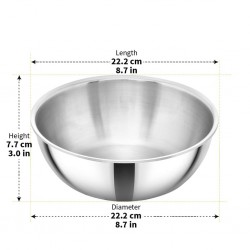 Hawkins SSTA20 2L Tri-Ply SS Tasla (Kadhai)