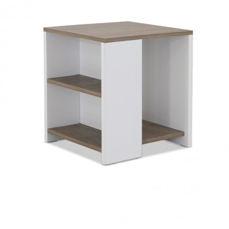 Elnora Side Table Relic Oak & White
