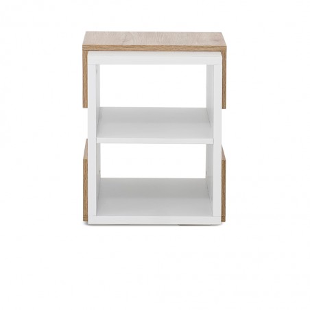Valencia Side Table Aurous & White