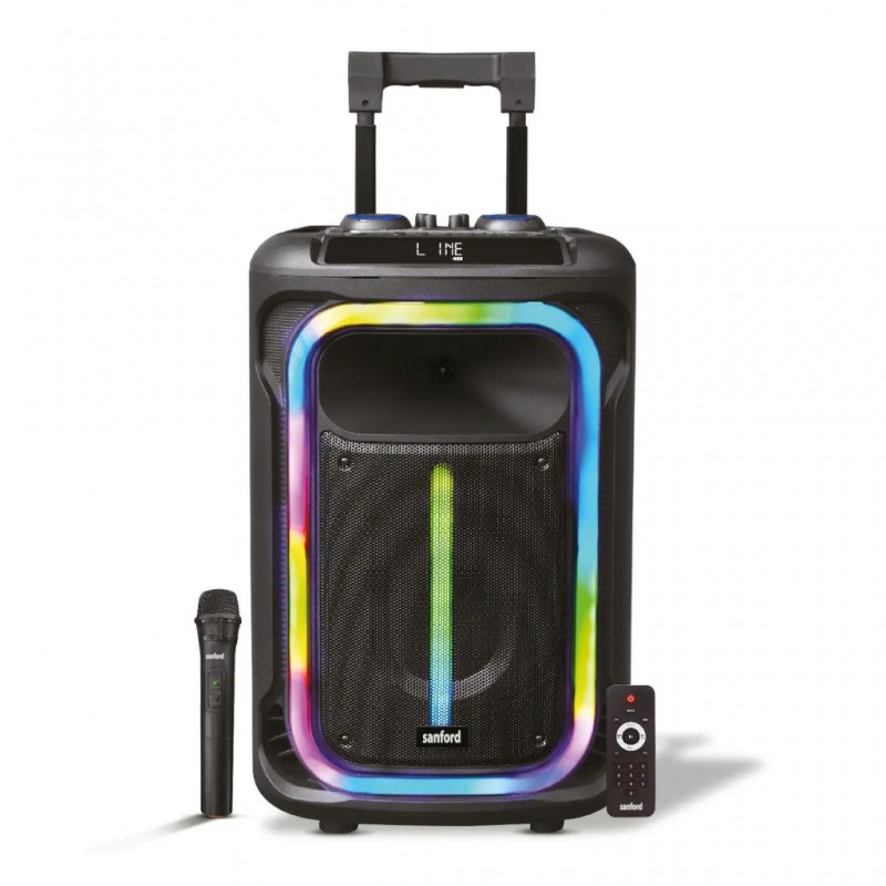 Sanford SF2270SS Rechargeable one box trolley speaker 45,000W PMPO Sanford SF2270SS Rechargeable one box trolley speaker 45,000W PMPO