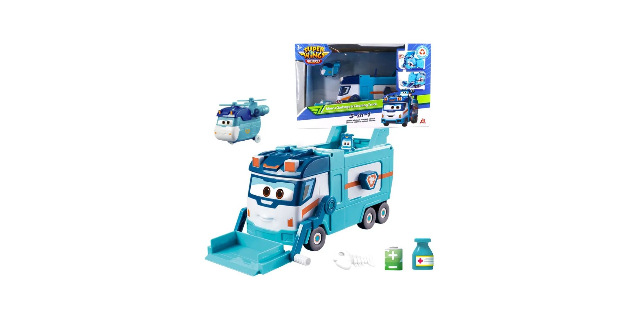 Auldey Marc'S Garbage & Cleaning Truck 3-In-1 EU770854