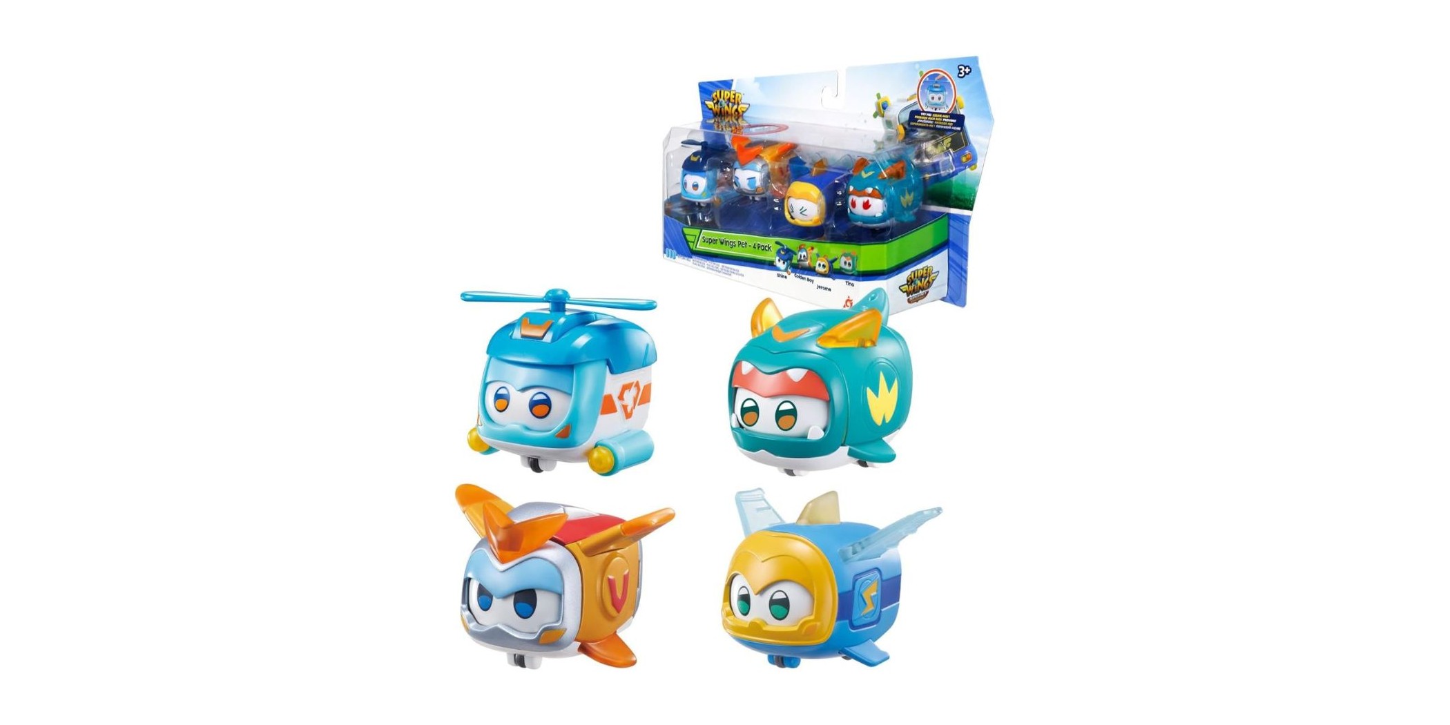 Auldey Super Wings Pet- 4Pack (Tino/Jerome/Tino/Shine) EU770492