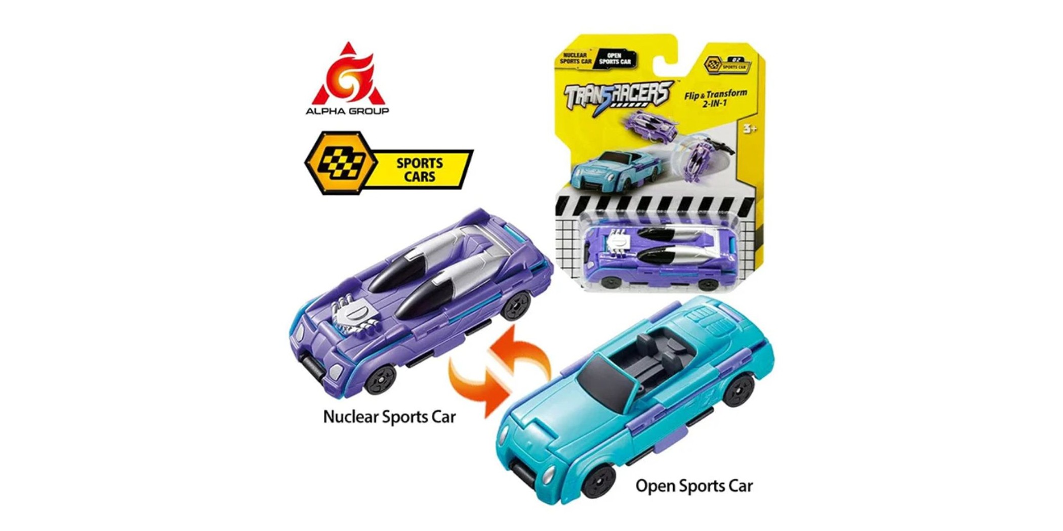 Auldey 2 In1 Flip Nuclear Sports Car YW463875B-02