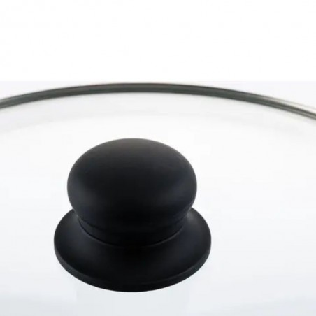 Westinghouse 32cm Forged Aluminum Wok With Lid Black Marble WCCW0009032MBB
