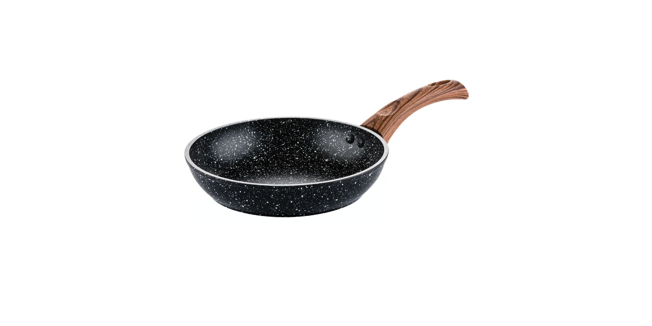 Westinghouse 20cm Forged Aluminum Fry Pan Black Marble Wood WCFP0085020MBB