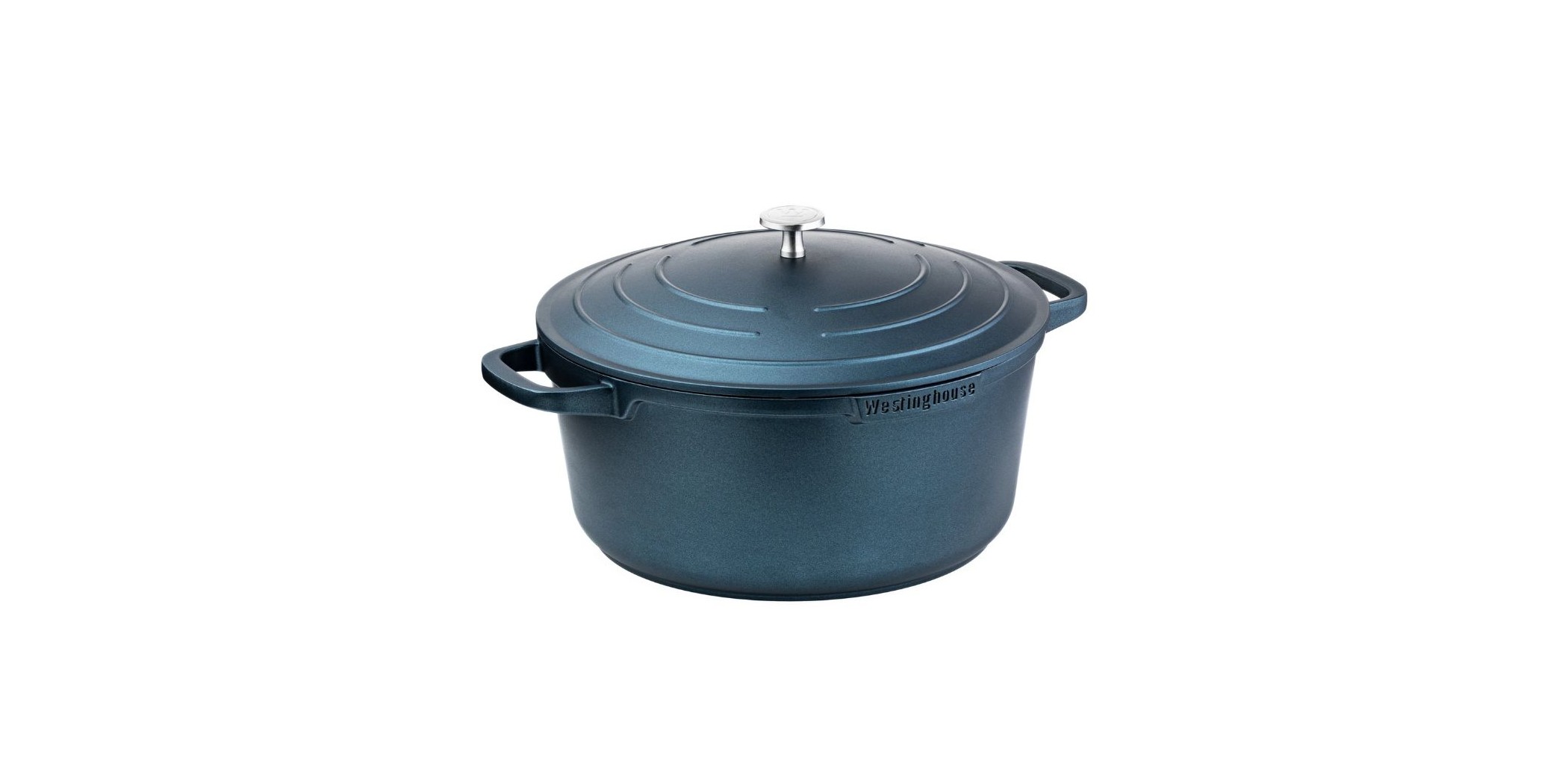 Westinghouse 24cm Blue Cast Aluminum Casserole With Lid Performance Series WCCC0095024BL