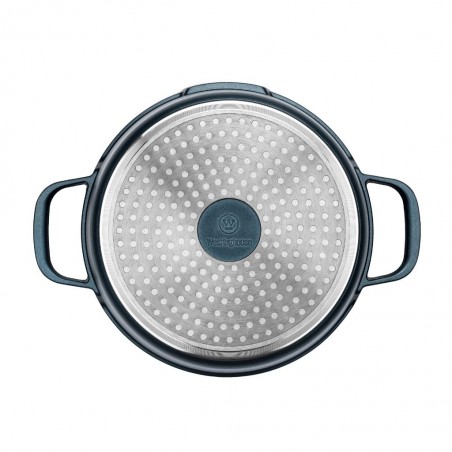 Westinghouse 24cm Blue Cast Aluminum Casserole With Lid Performance Series WCCC0095024BL