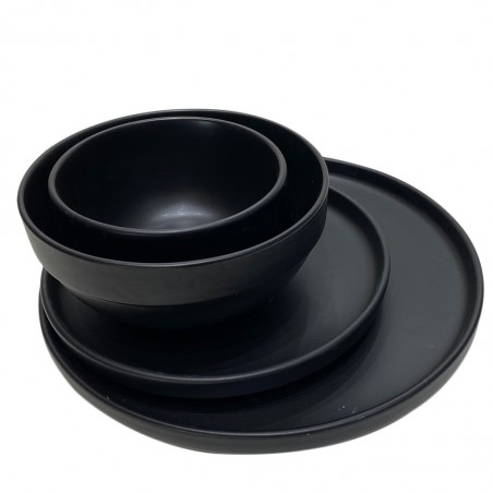 Dinner Set 24 Pcs Black