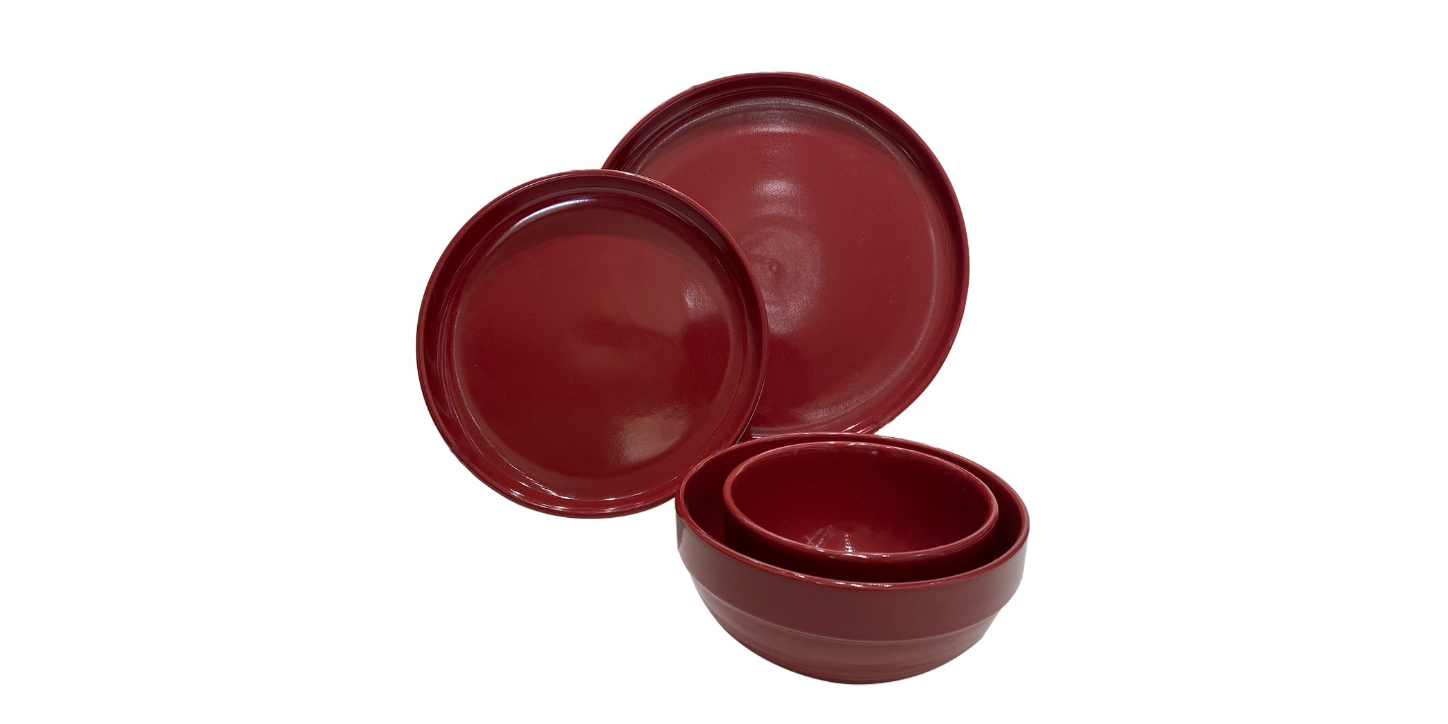 Dinner Set 24 Pcs Red