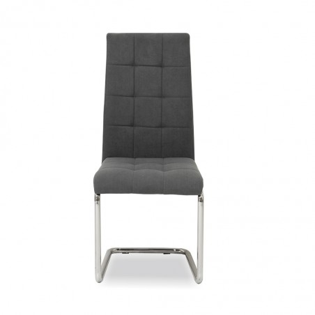 San Dining Chair Grey Microfiber