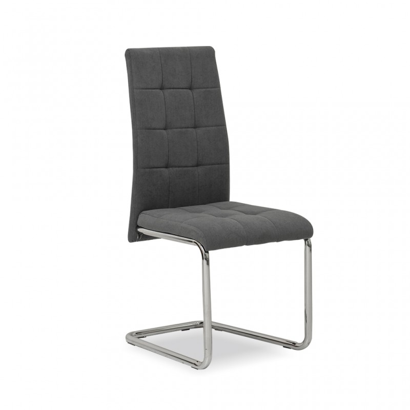 San Dining Chair Grey Microfiber San Dining Chair Grey Microfiber