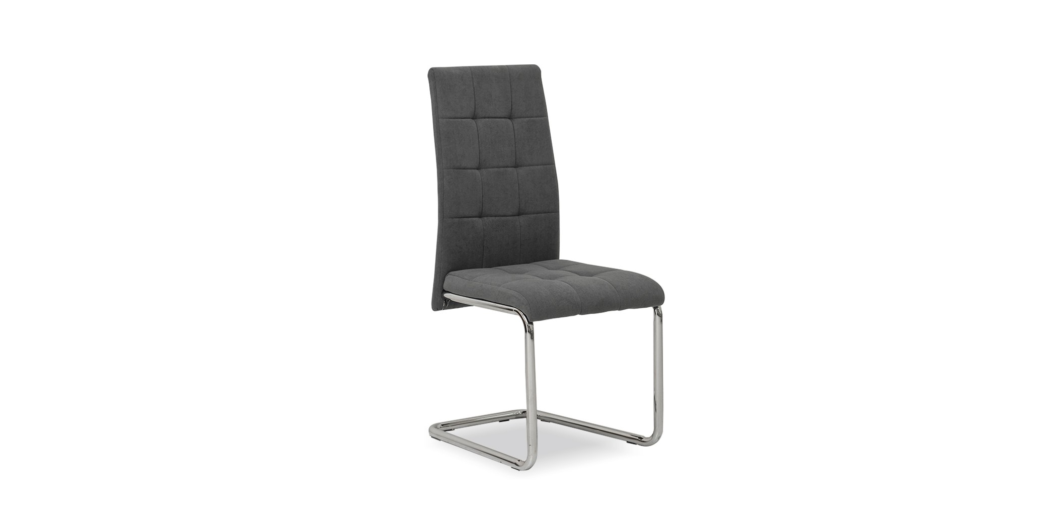 San Dining Chair Grey Microfiber