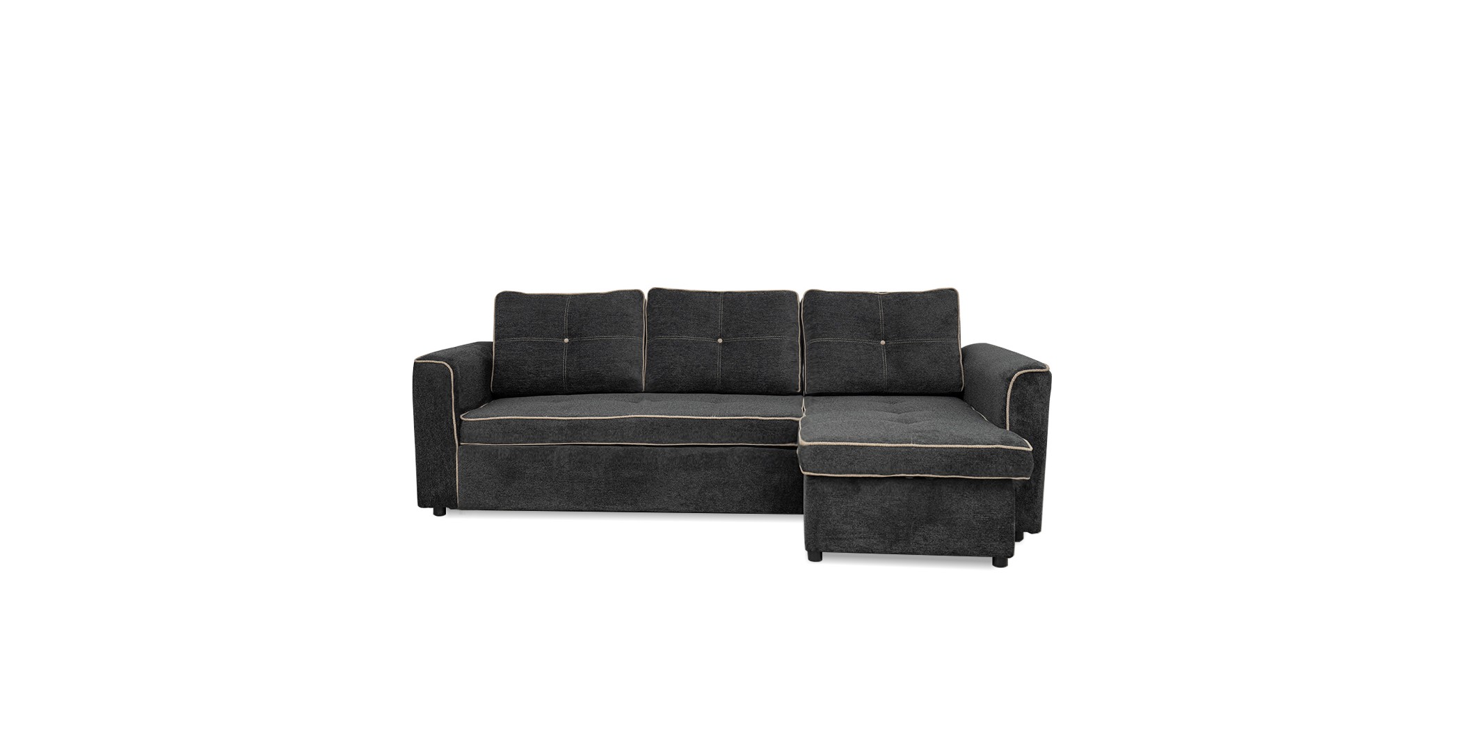 Conrad Pull Out Sofabed Chaise Storage Unit Grey