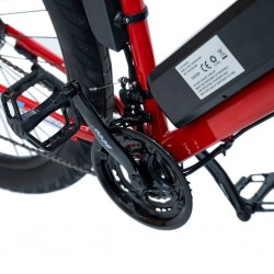 Champion EBK-614 250 Watts (0.25Kw) 27.5" Red Electric Bike Fat Tyre