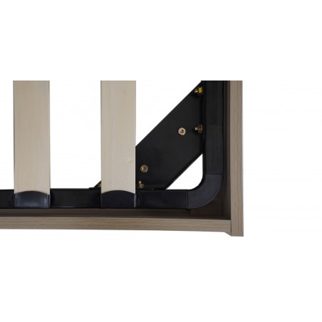 Lazzio Bed 180x200 cm Grey Oak & White Matt