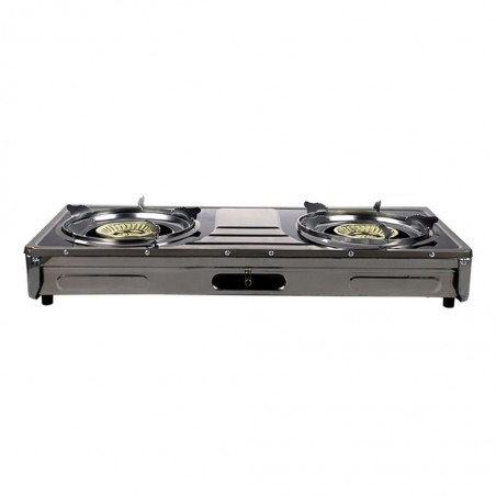 Winning Star ST-9654 S/S Deluxe Double Gas Stove