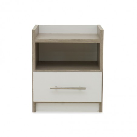 Latonia Night Table Swan & White