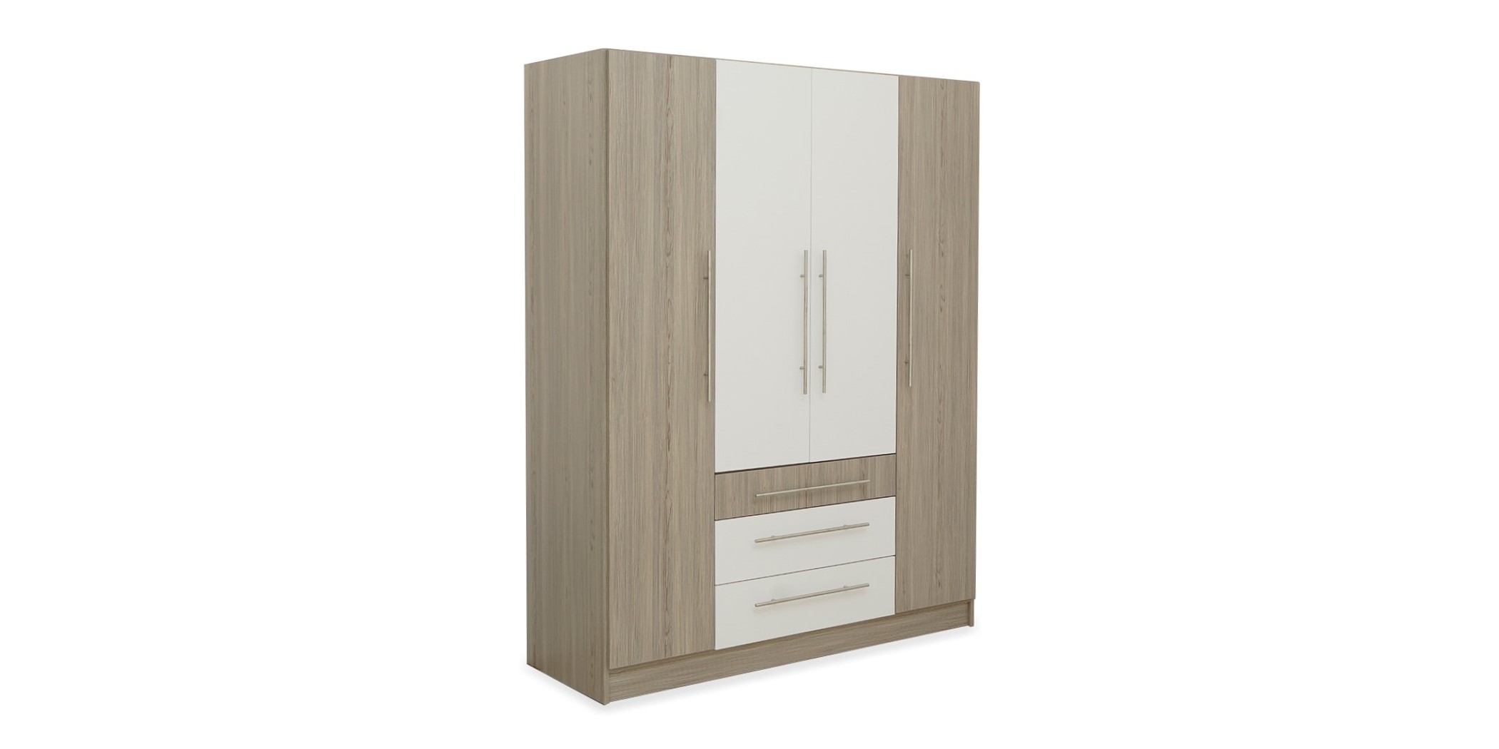 Latonia Wardrobe 4 Doors Swan & White