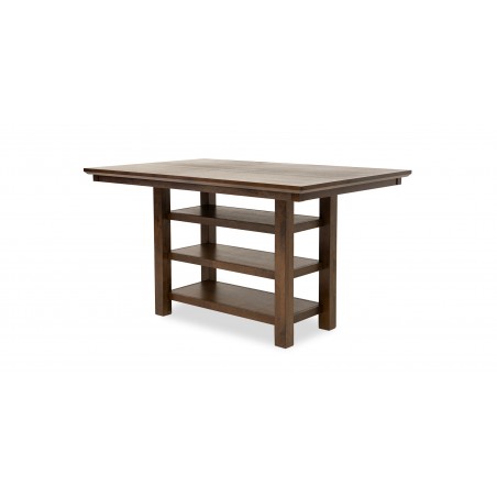 Serafina High Table And 6 High Chairs Ash Veneer