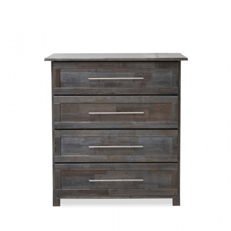 Napoleon Chest of Drawers Grey Rubberwood Napoleon Chest of Drawers Grey Rubberwood