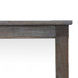 Napoleon Dressing Table With Pouf Grey Rubberwood