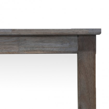 Napoleon Dressing Table With Pouf Grey Rubberwood