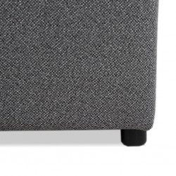 Picasso Ottoman in Plain D.Grey Col Fabric Picasso Ottoman in Plain D.Grey Col Fabric