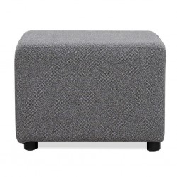 Picasso Ottoman in Plain D.Grey Col Fabric Picasso Ottoman in Plain D.Grey Col Fabric