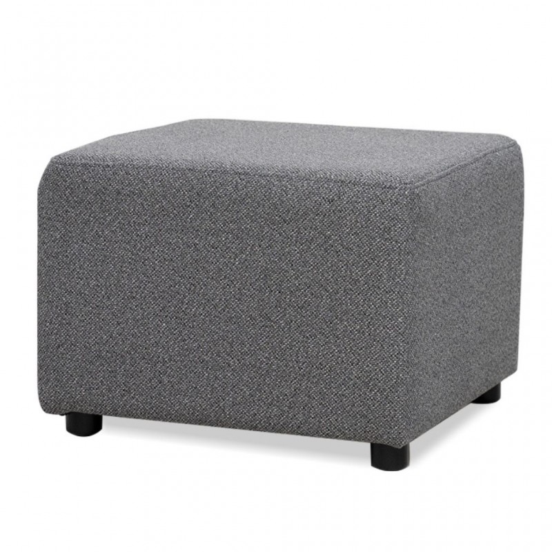 Picasso Ottoman in Plain D.Grey Col Fabric Picasso Ottoman in Plain D.Grey Col Fabric
