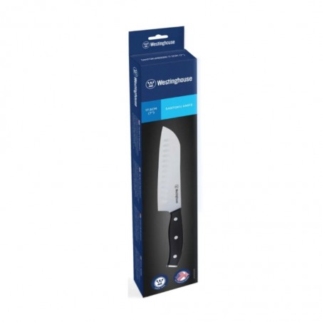 Westinghouse WCKTSC15212 17.5cm/ 7" Santoku Knife With ABS handle & Triple Rivets, 2.5mm Blade