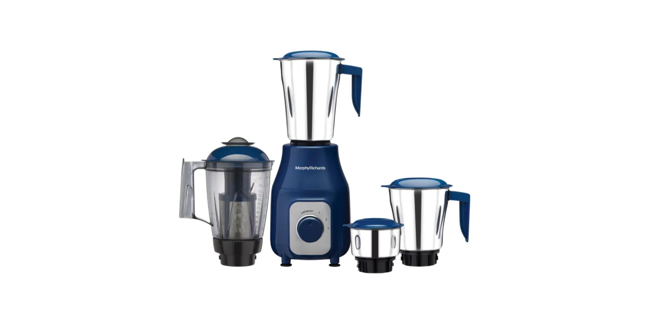 Morphy Richards TetraBlend 750W 2YW Mixer Grinder 4 Jars - 5YW on Motor - 640147