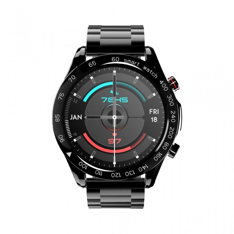 Hifuture Go Pro Smartwatch Black Swiss-style Stainless Steel Hifuture Go Pro Smartwatch Black Swiss-style Stainless Steel