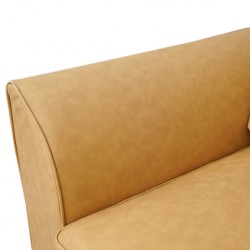 Bella Sofa Corner in Mustard Col Leather Gel Bella Sofa Corner in Mustard Col Leather Gel