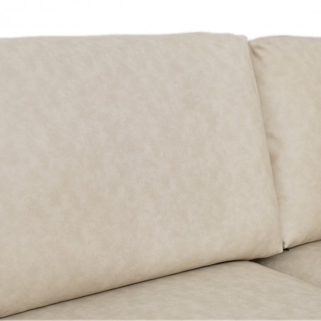 Bella Corner RHF Chaise+LHF 2Str+Otto Fabric Stone Leather Gel